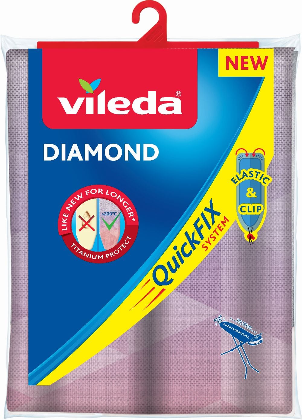 Vileda Diamond poťah žehliacej dosky 130x45 cm 173333
