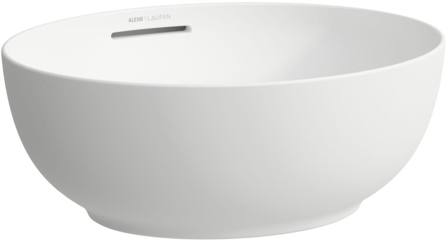 Laufen Ilbagnoalessi umývadlo 45x40 cm oválny pultové umývadlo biela matná H8189767571091