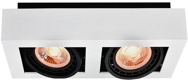 GTV Loid stropné svietidlo 2x40 W biela OS-LOID-2GU10-00-DEC