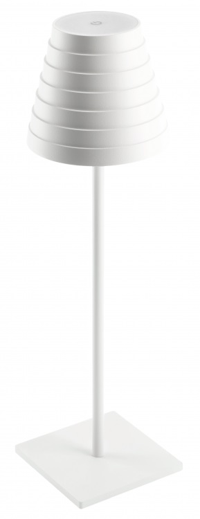 GTV Fizzi stolová lampa 1x2.5 W biela LD-FIZZI-00-DEC