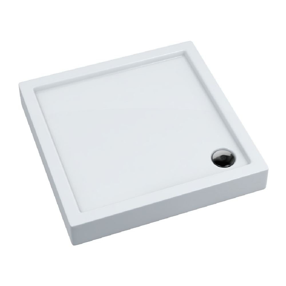 Schedpol Standard Plus štvorcová sprchová vanička 80x80 cm biela 3.2160