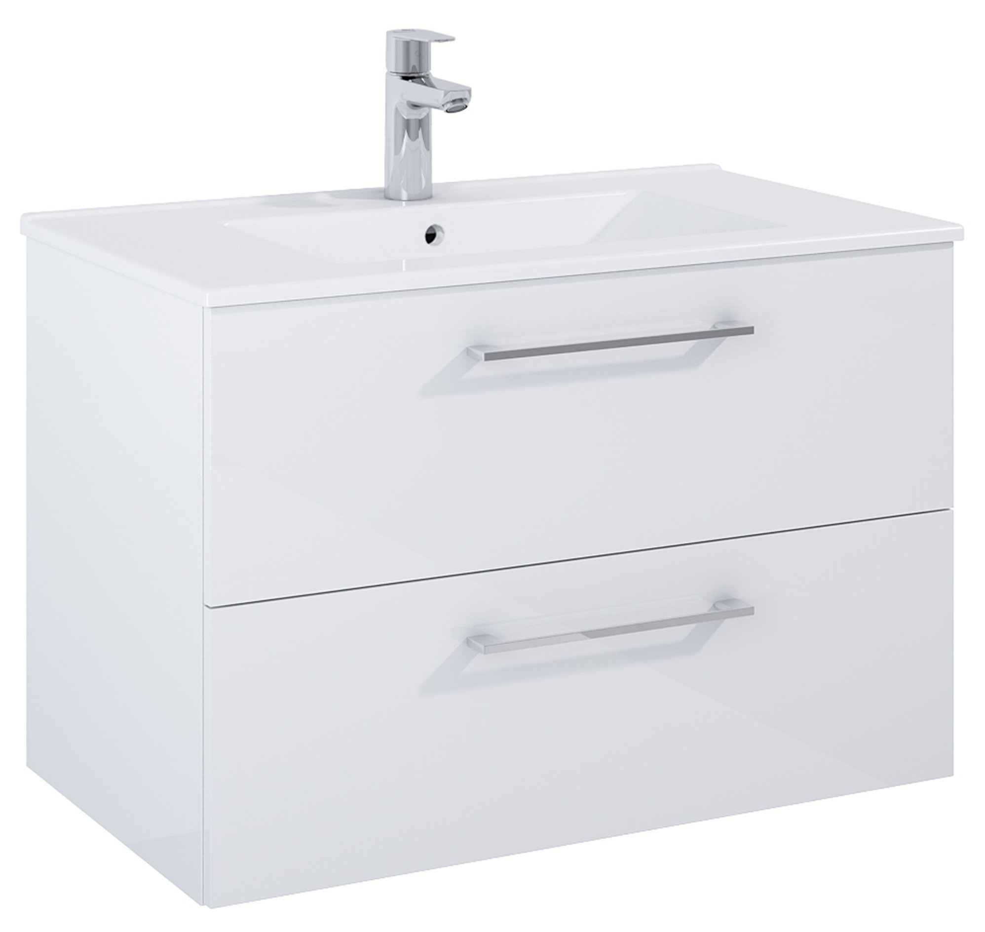 Roca Roma skrinka 80x45.6x53 cm závesná kúpeľňová skrinka pod umývadlo biela A857950806