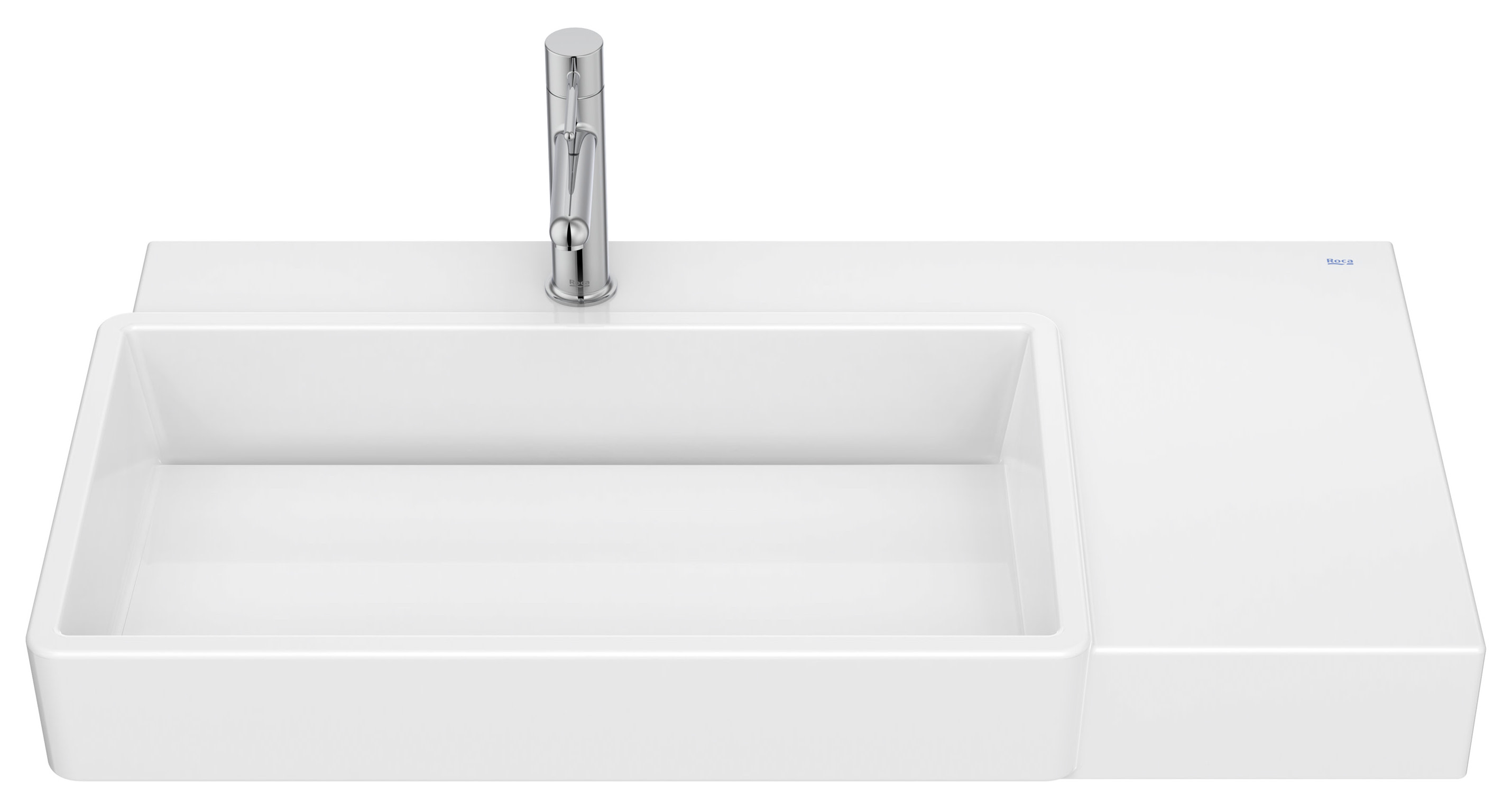 Roca Tura umývadlo 80x43 cm obdĺžnik klasické umývadlo-pultové umývadlo biela A327697000