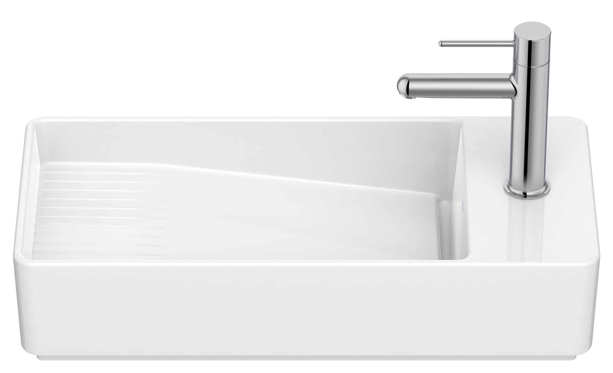 Roca Tura umývadlo 55x27.5 cm obdĺžnik klasické umývadlo-pultové umývadlo biela A327692000