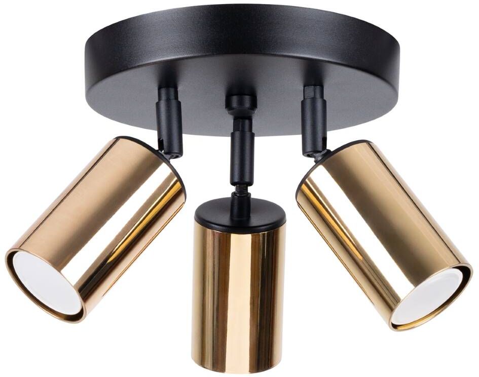 Sollux Lighting Winx stropné svietidlo 3x10 W čierna-zlatá SL.1385