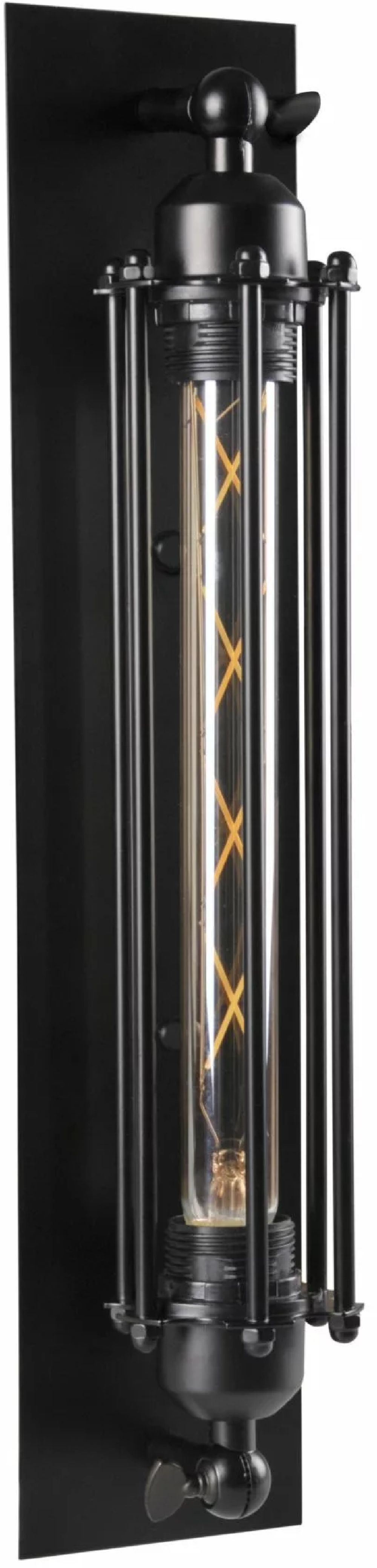 Goldlux Retro nástenná lampa 1x20 W čierna 326584