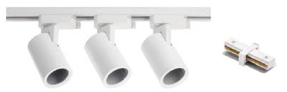 GTV Trax Bis lampa na koľajnicovú lištu 3x20 W biela XLT-Z3OP20SZ1B-00