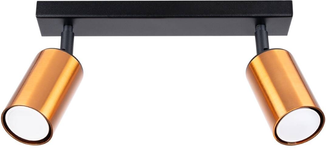 Sollux Lighting Winx stropné svietidlo 2x10 W čierna-medená SL.1375