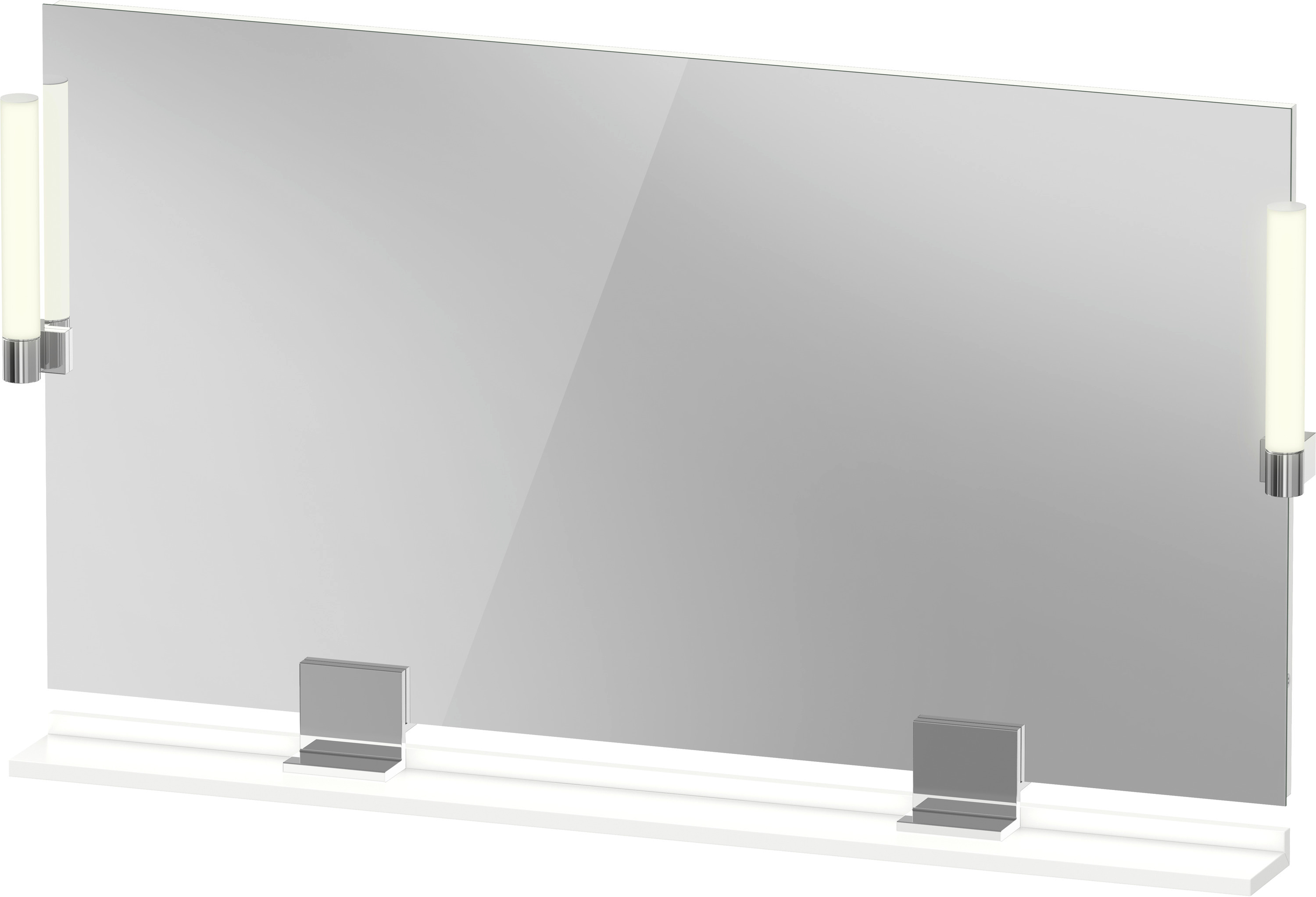 Duravit Sivida zrkadlo 125x65 cm odĺžnikový s osvetlením biela-chrómová SV7424010180000