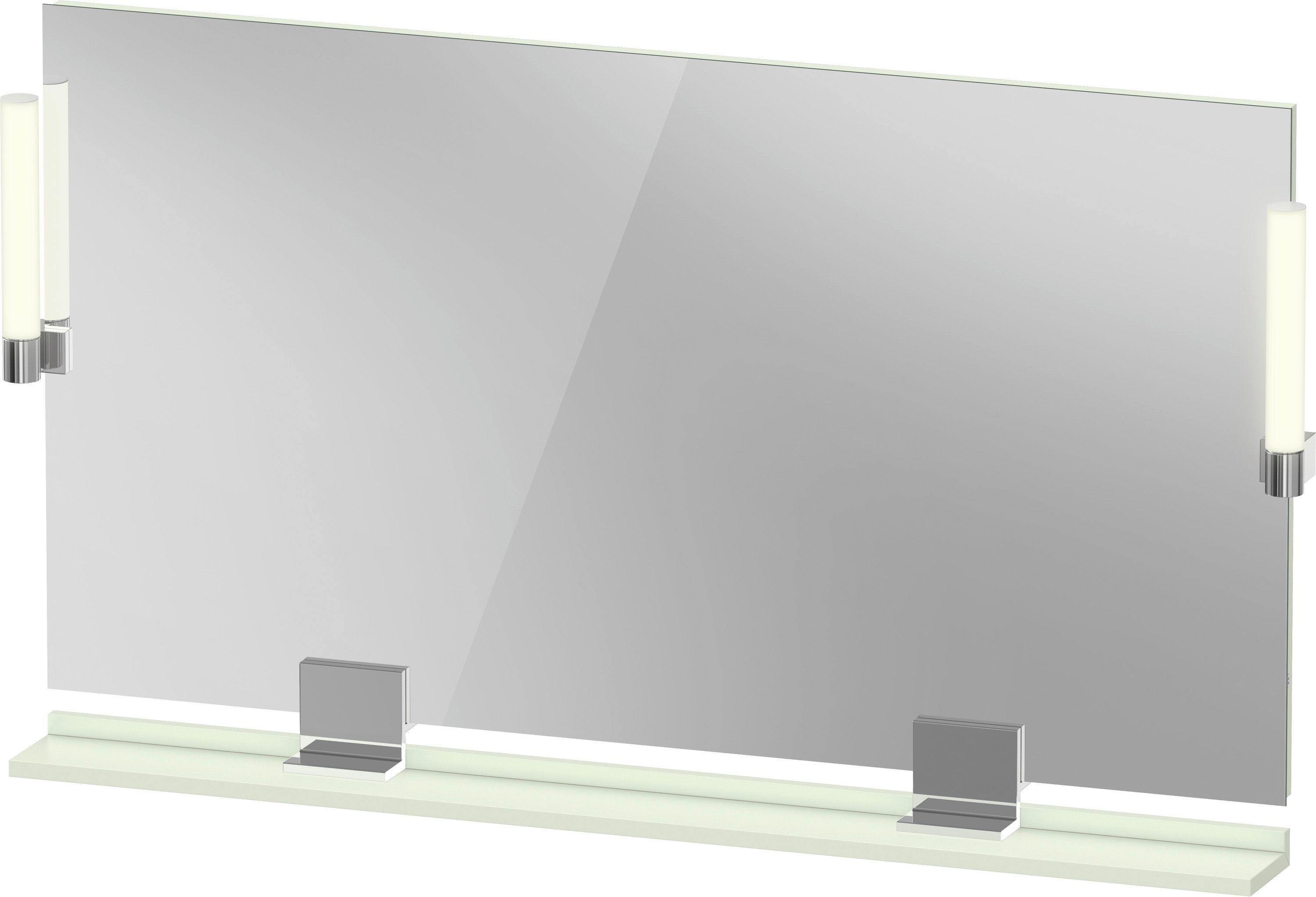 Duravit Sivida zrkadlo 125x65 cm odĺžnikový s osvetlením chrómová-zelená SV7424010HH0000