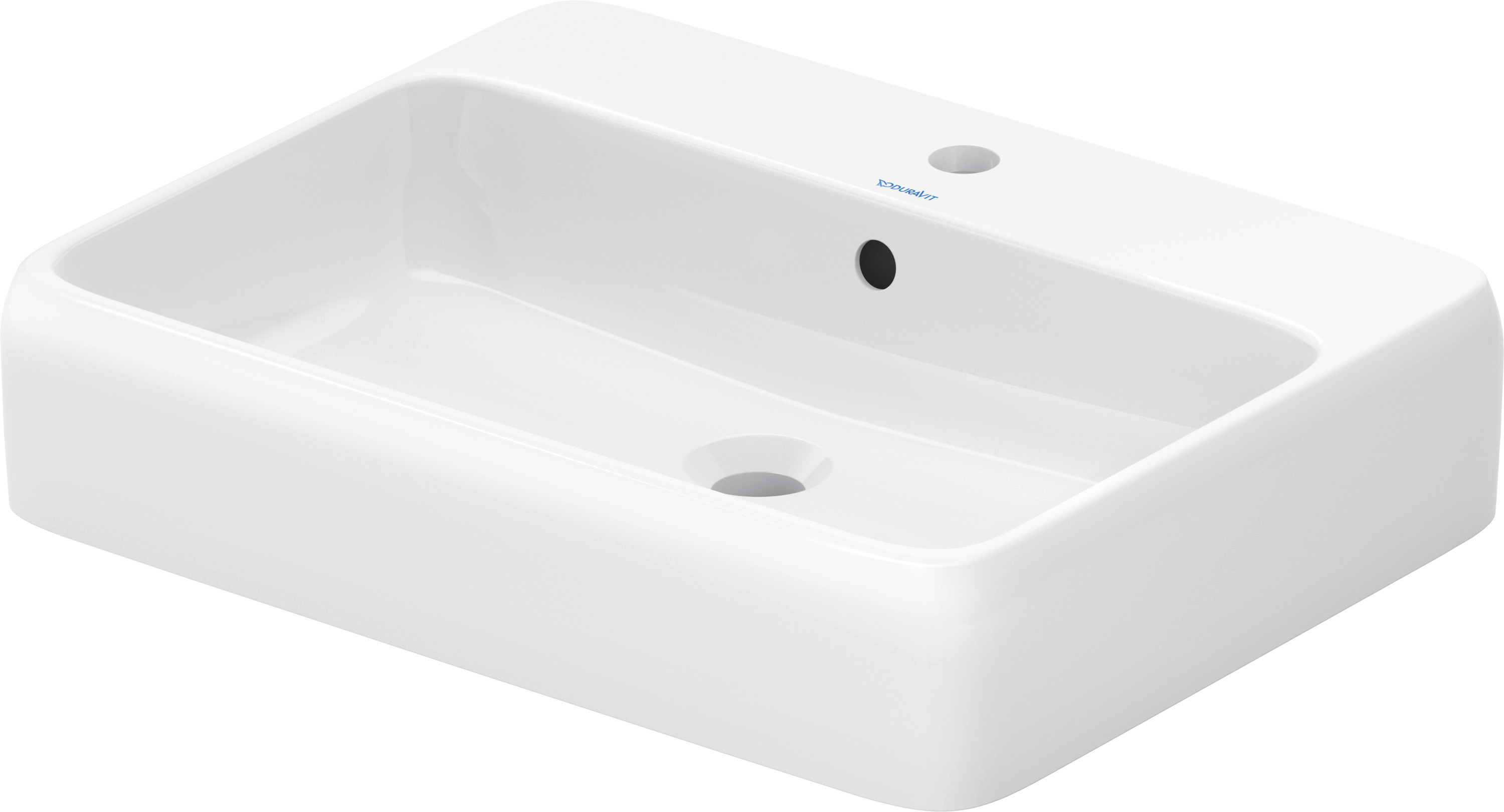 Duravit Qatego umývadlo 60x47 cm obdĺžnik pultové umývadlo biela 2385600027