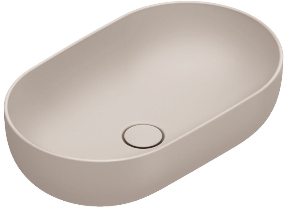 Catalano Sfera umývadlo 60x37 cm oválny pultové umývadlo hnedá/béžová 0522610031