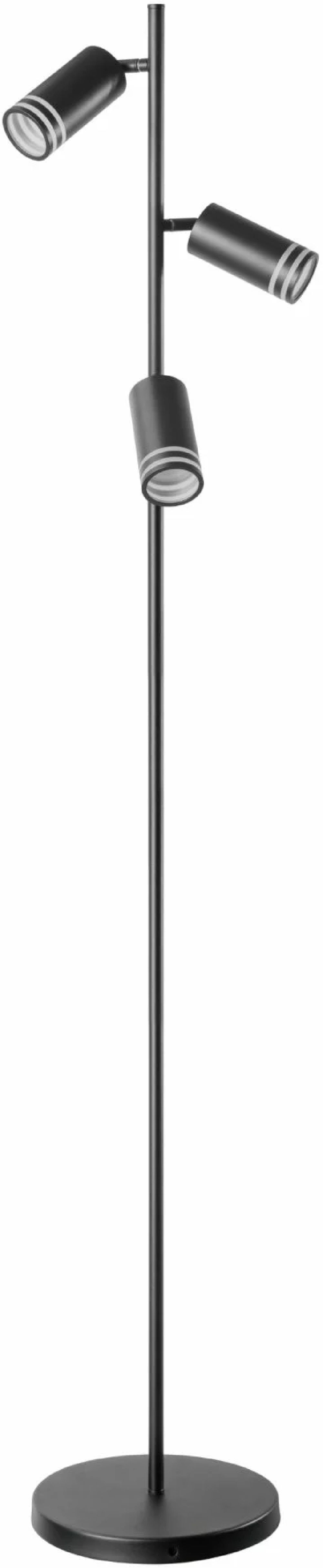 Goldlux Roma stojaca lampa 3x10 W čierna 327581