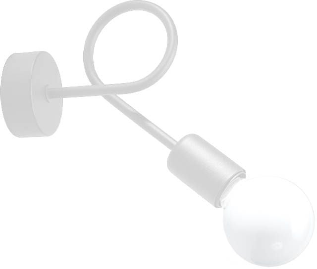 Sollux Lighting Supeł nástenná lampa 1x15 W biela SL.1430