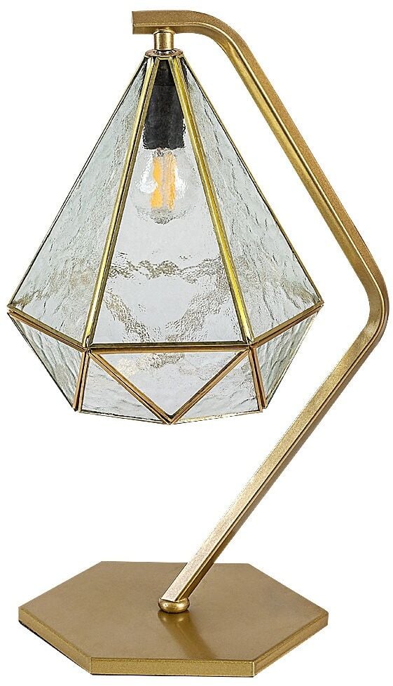 Rabalux Norah stolová lampa 1x40 W priehľadná-zlatá 74201