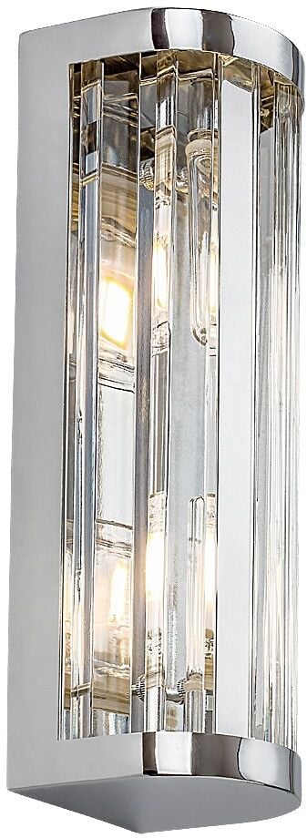 Rabalux Sybil nástenná lampa 2x28 W chrómová-priehľadná 75035