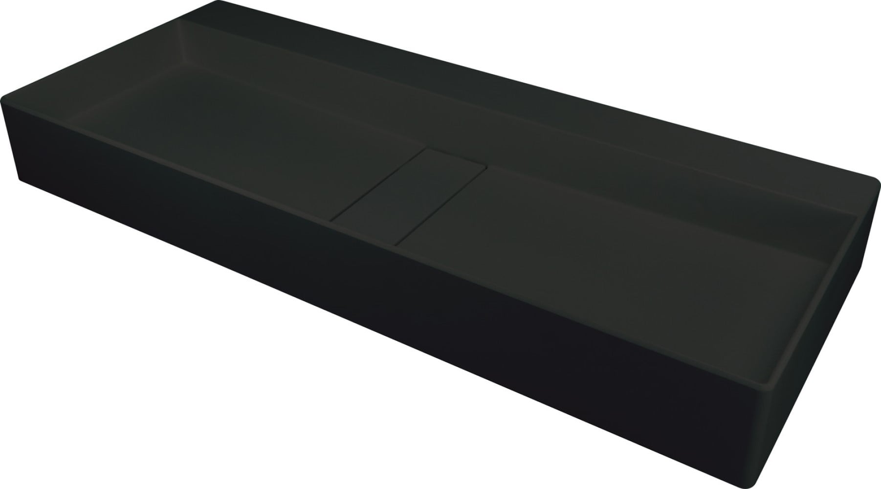 Deante Blur umývadlo 80x40 cm obdĺžnik pultové umývadlo čierna CQB_NU8S