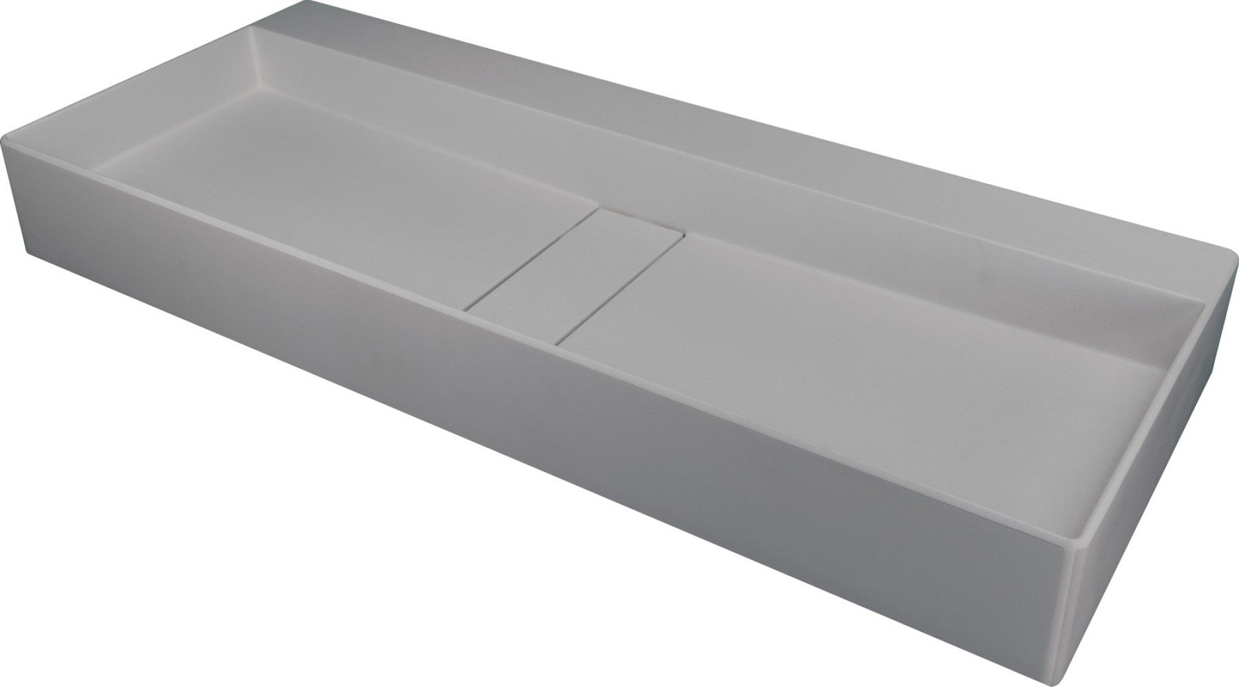 Deante Blur umývadlo 80x40 cm obdĺžnik pultové umývadlo sivá/kamenná CQB_SU8S