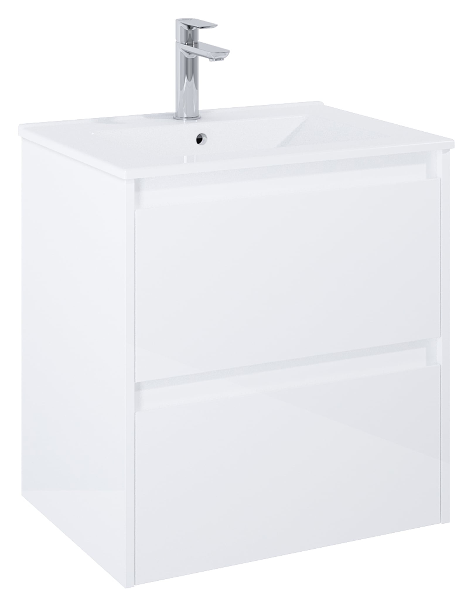 Roca Claudia skrinka 60x45.6x63.5 cm závesná kúpeľňová skrinka pod umývadlo biela A857794806