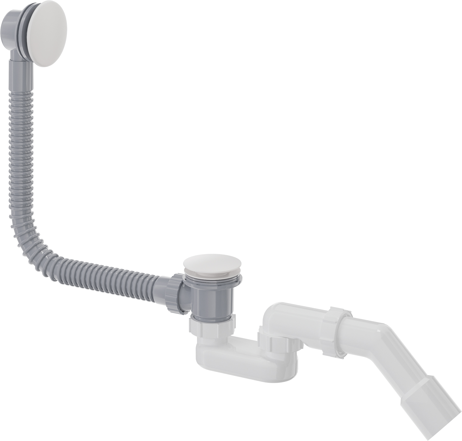 Deante Prizma vaňový sifón biela NHC_A57B