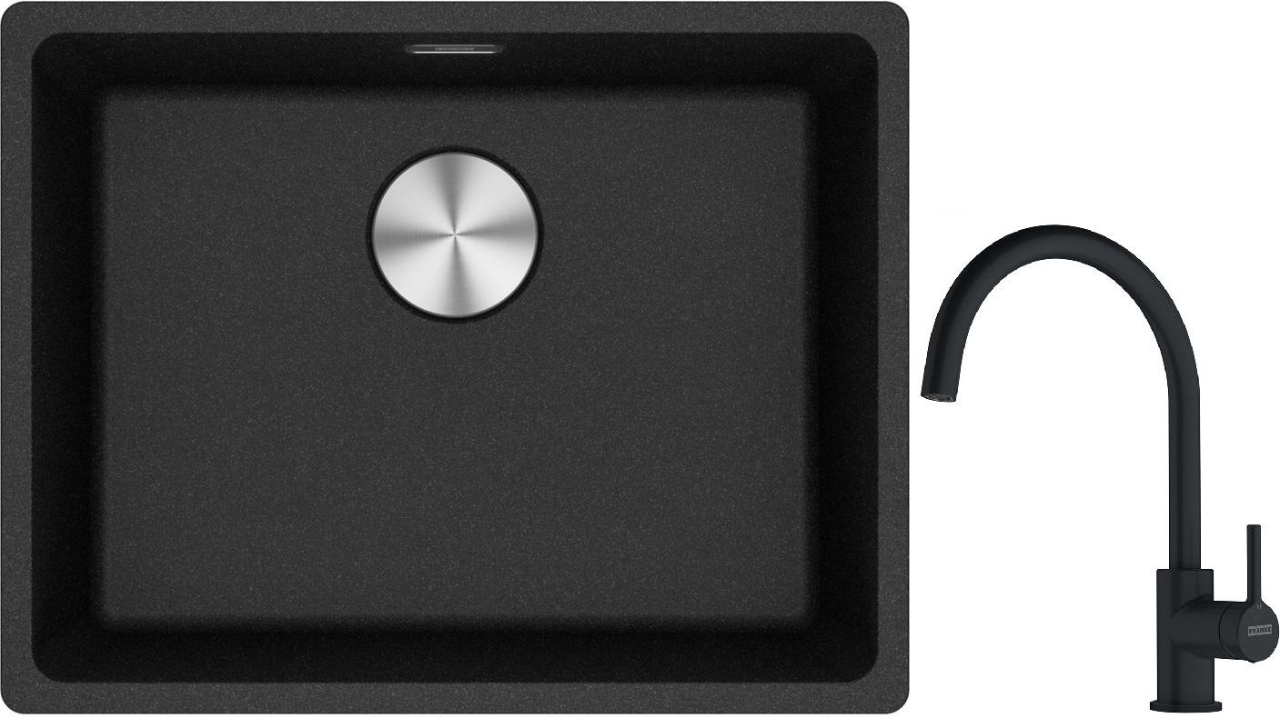 Súprava granitový drez Franke Maris 125.0698.005, kuchynská batéria Franke Lina 115.0626.019