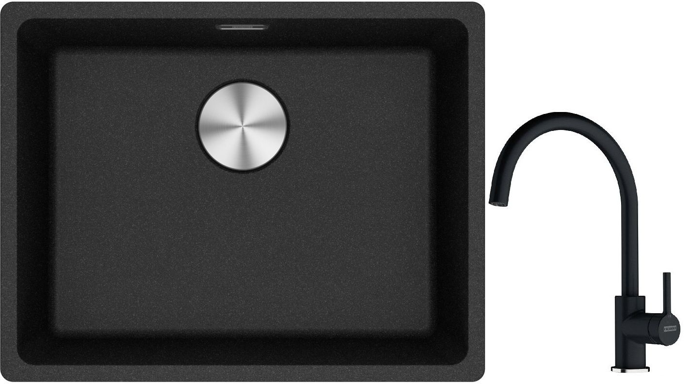 Súprava granitový drez Franke Maris 125.0698.005, kuchynská batéria Franke Lina 115.0626.020