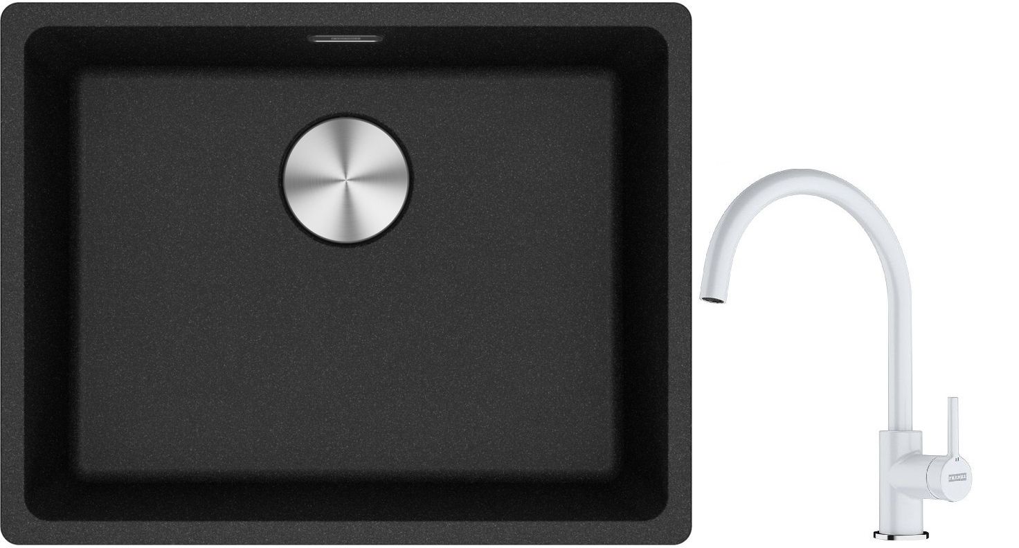 Súprava granitový drez Franke Maris 125.0698.005, kuchynská batéria Franke Lina 115.0626.024