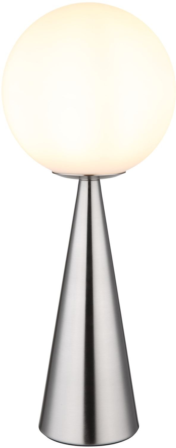 Globo Lighting Polina stolová lampa 1x40 W biela-niklová 21031N