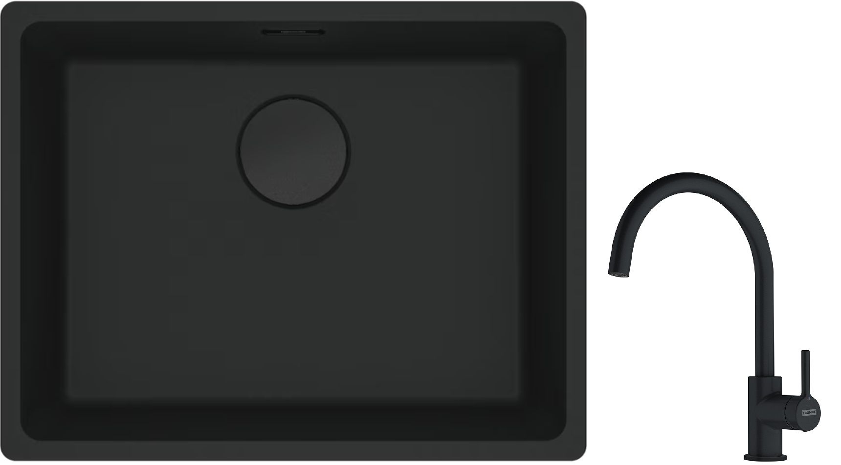 Súprava granitový drez Franke Maris 125.0698.009, kuchynská batéria Franke Lina 115.0626.019