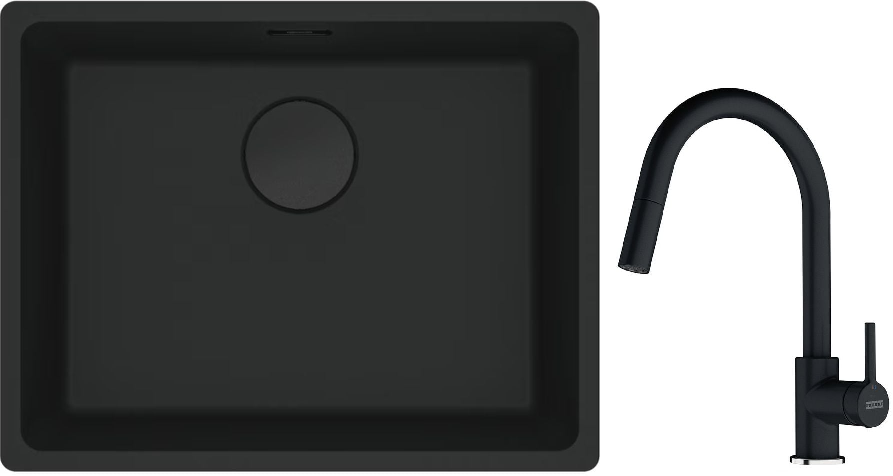 Súprava granitový drez Franke Maris 125.0698.009, kuchynská batéria Franke Lina 115.0626.055