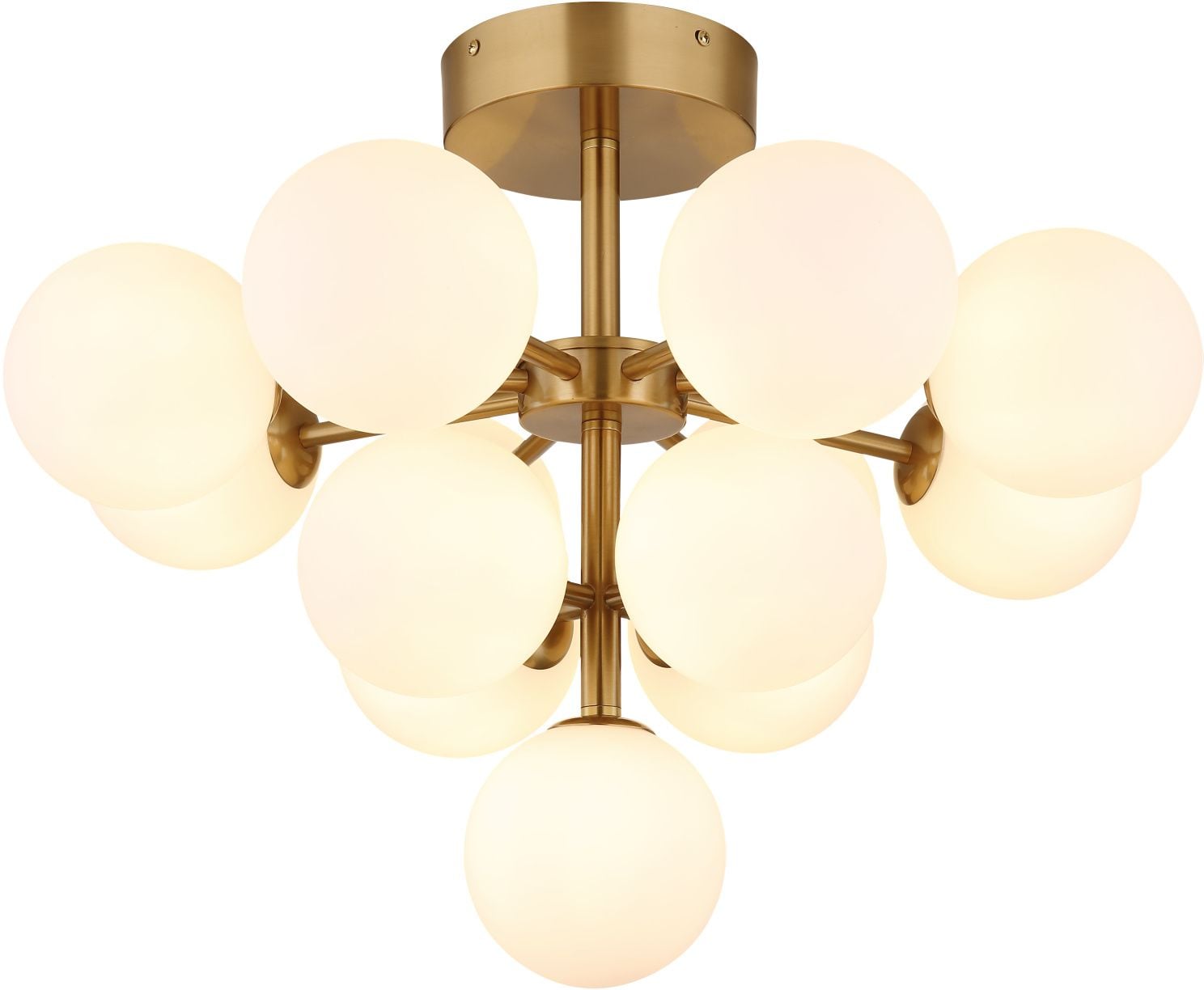 Globo Lighting Grappy stropné svietidlo x5 W biela-zlatá 56143-13GD