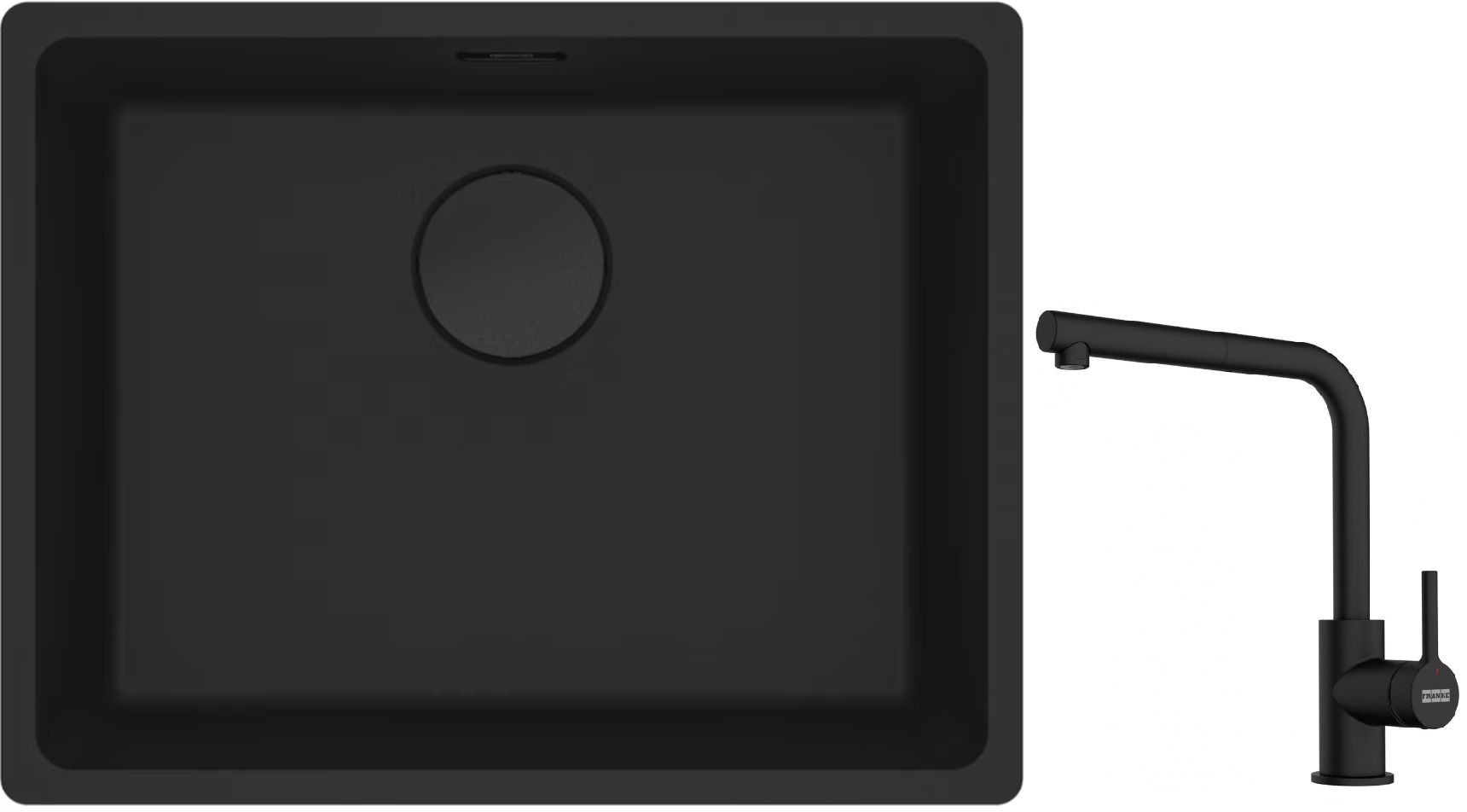 Súprava granitový drez Franke Maris 125.0698.009, kuchynská batéria Franke Lina 115.0712.435