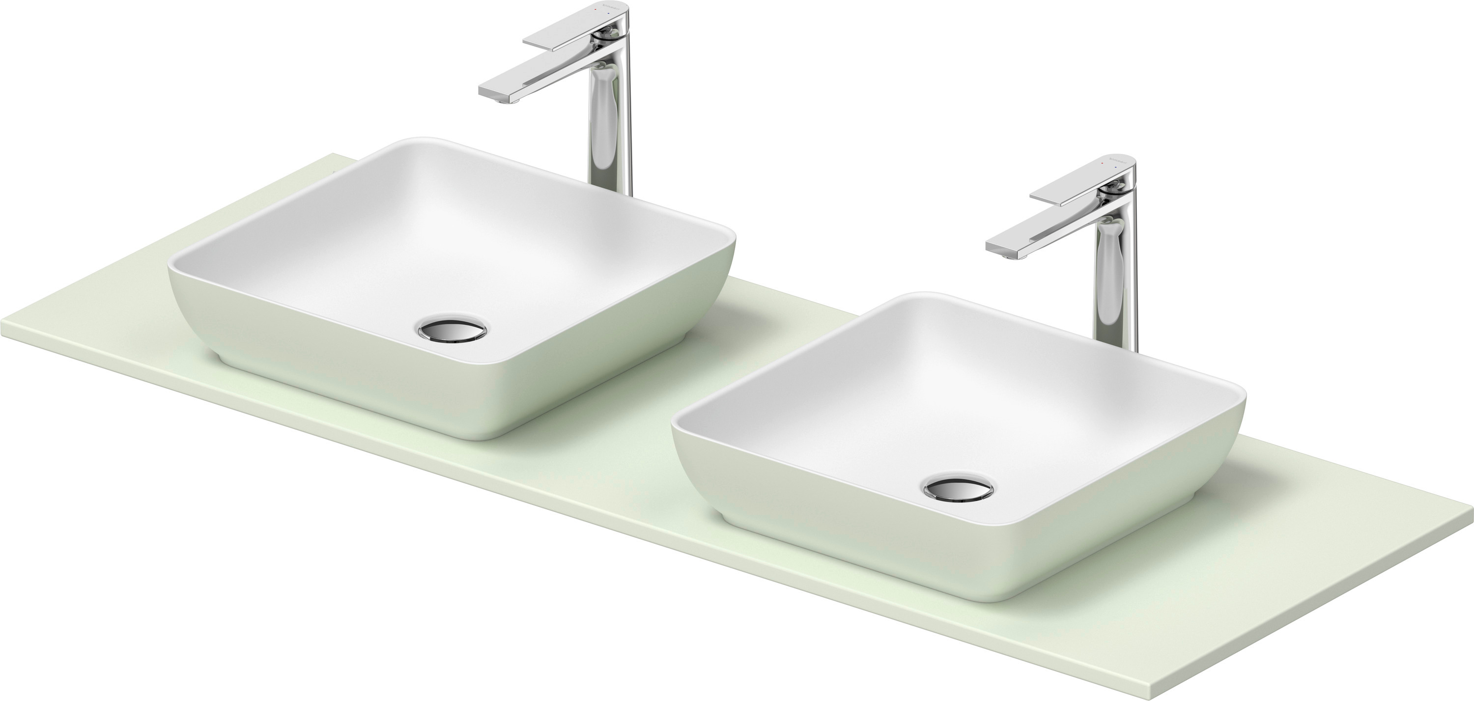 Duravit Sivida umývadlo s konzolou 135 cm zelená 268021FH00