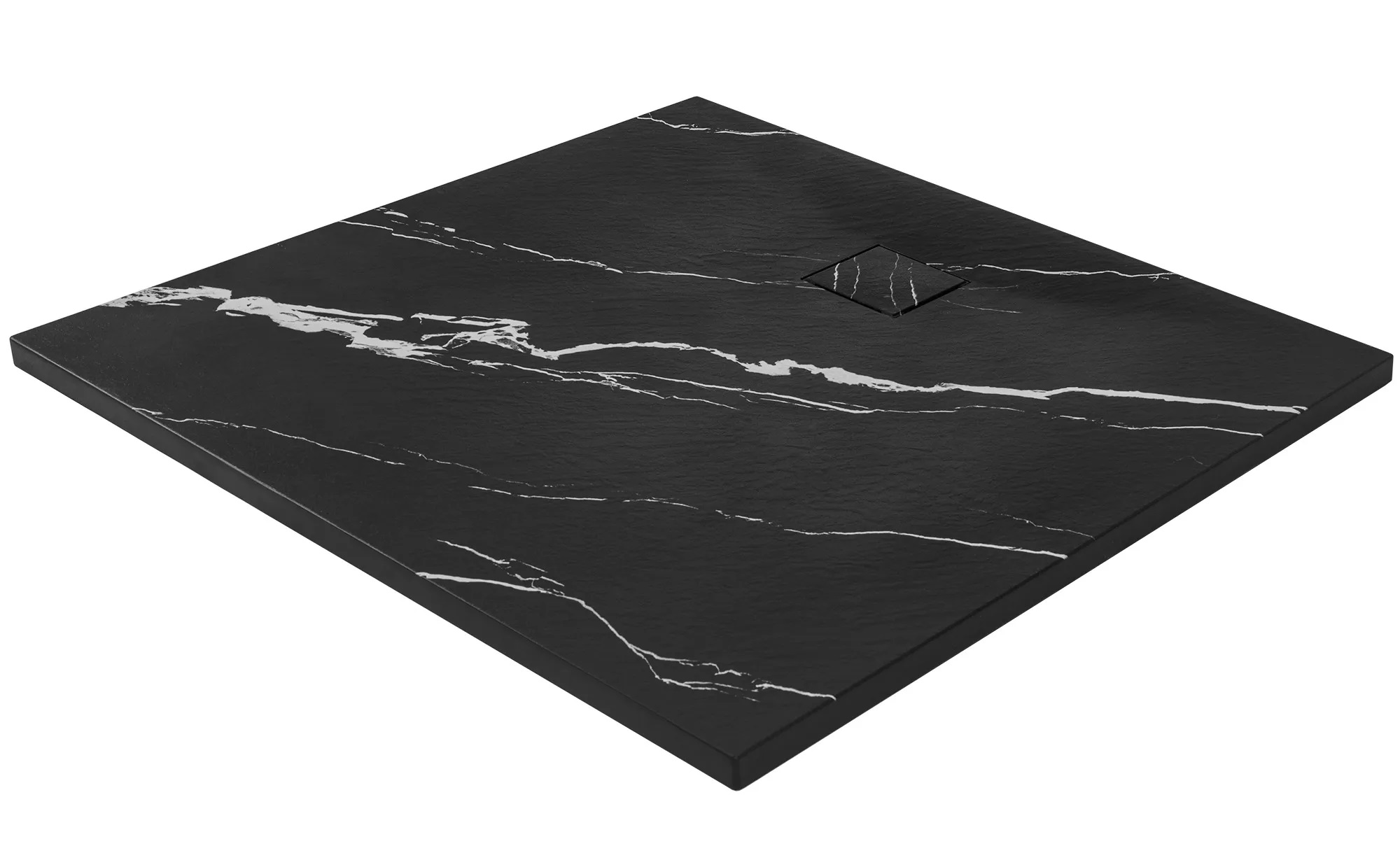Rea Magnum štvorcová sprchová vanička 90x90 cm čierna REA-K7008