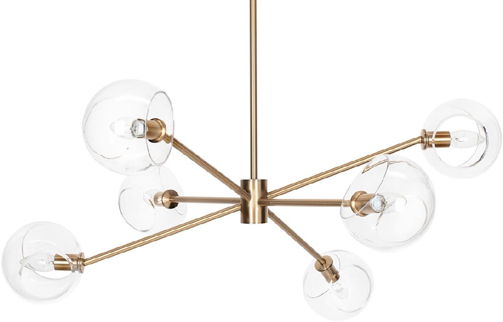 Moosee Aura stropné svietidlo 6x25 W zlatá MSE1501100402