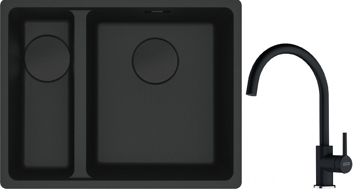 Súprava granitový drez Franke Maris 125.0697.756, kuchynská batéria Franke Lina 115.0626.020