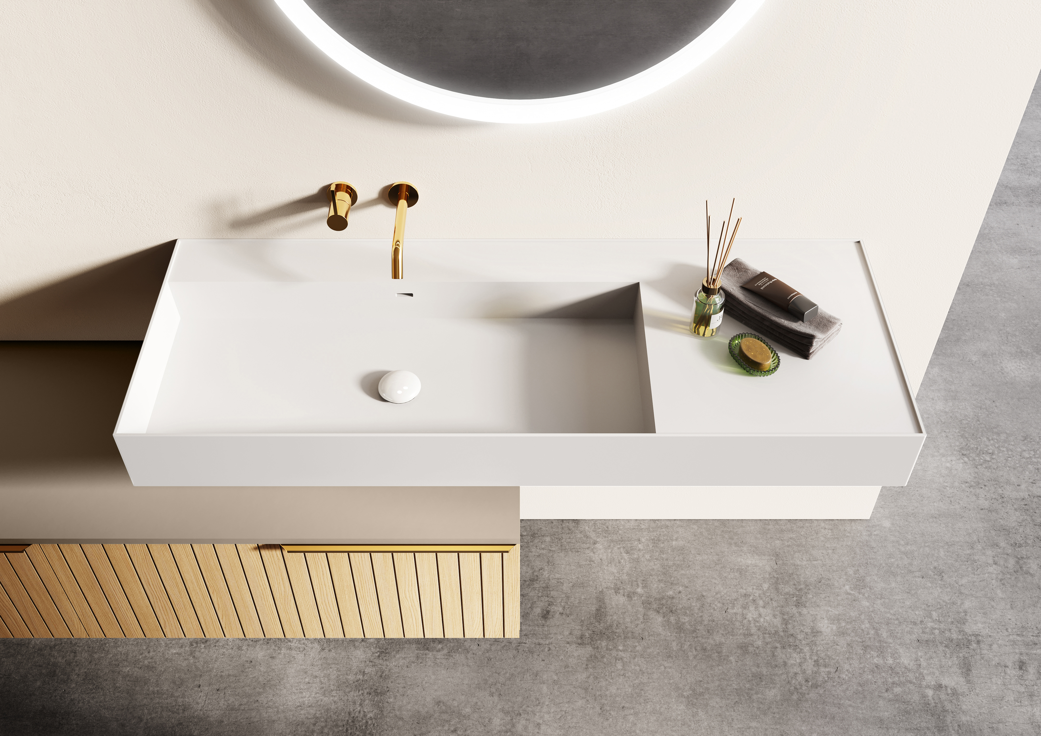 Elita Level umývadlo 100.5x45.5 cm obdĺžnik klasické umývadlo biela RE041461185290