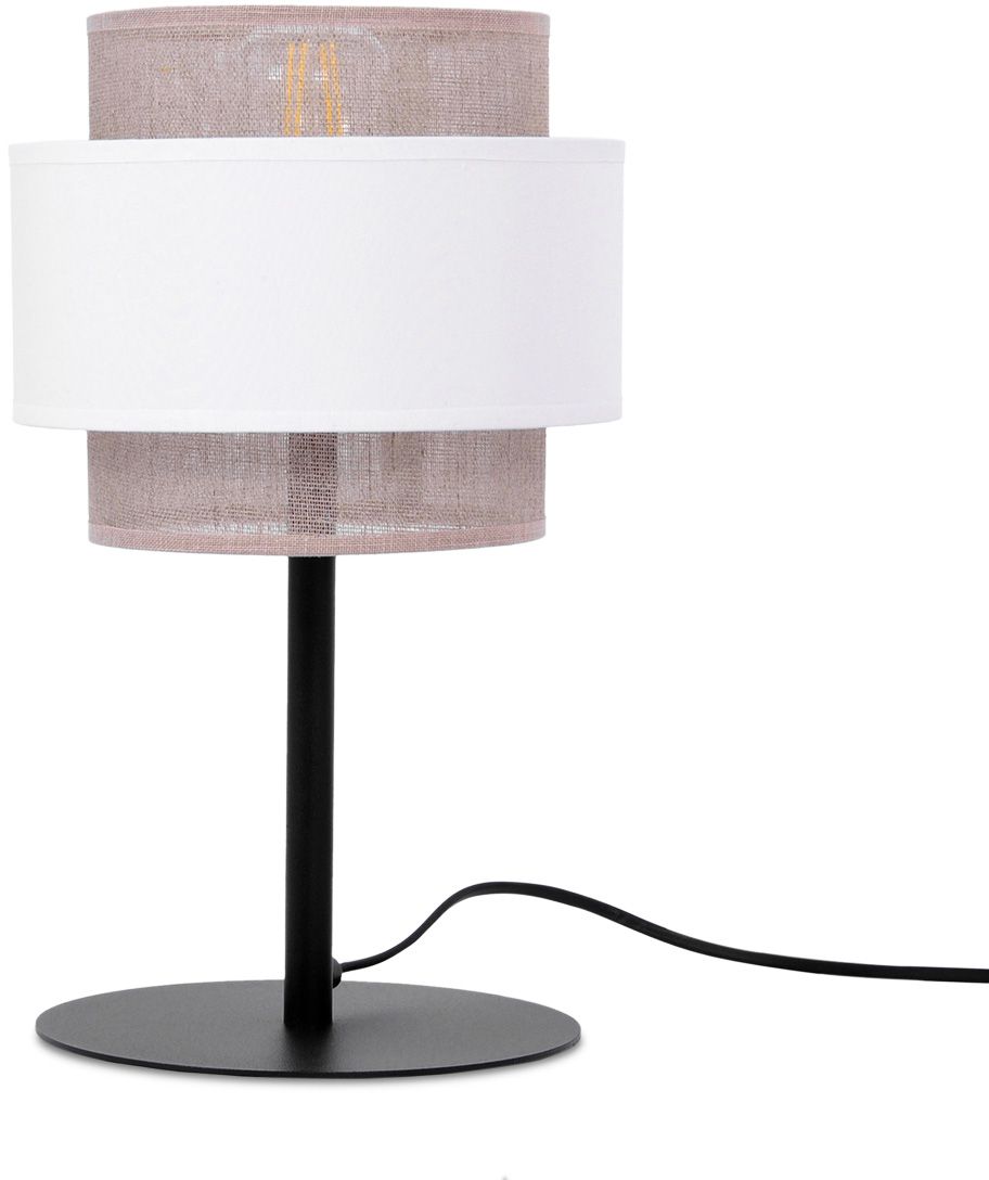 Kaja Cezar stolová lampa 1x40 W biela-béžová K-5276