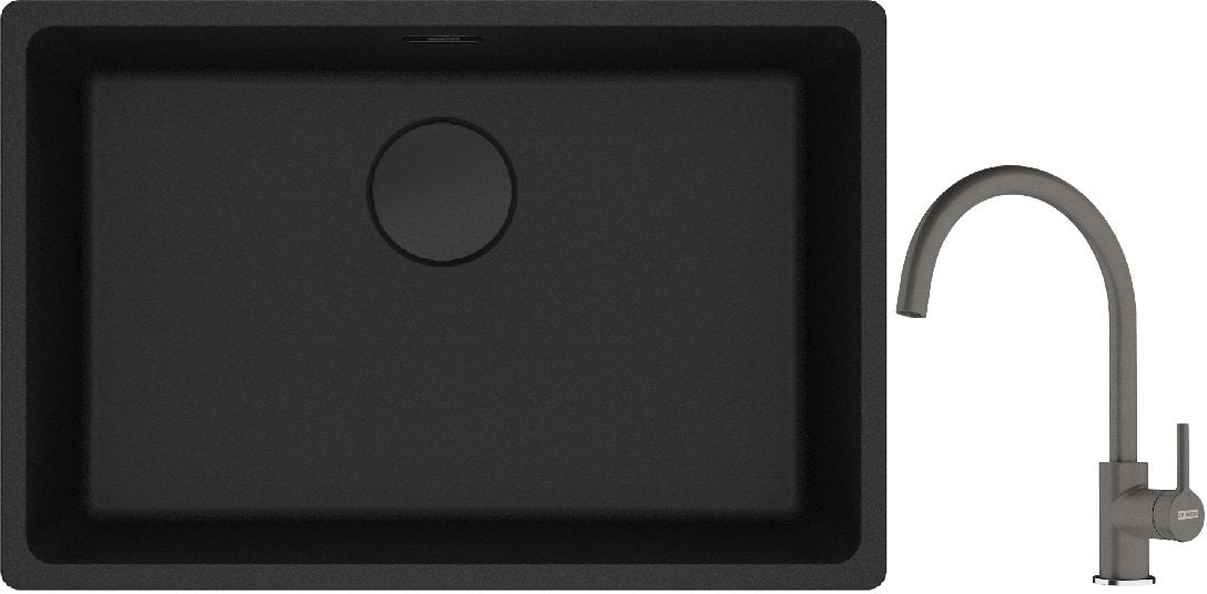 Súprava granitový drez Franke Maris 125.0697.758, kuchynská batéria Franke Lina 115.0626.022