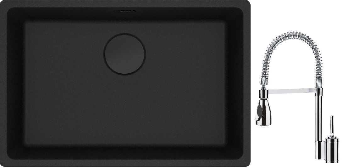 Súprava granitový drez Franke Maris 125.0697.758, kuchynská batéria Franke Sentinel 115.0029.591