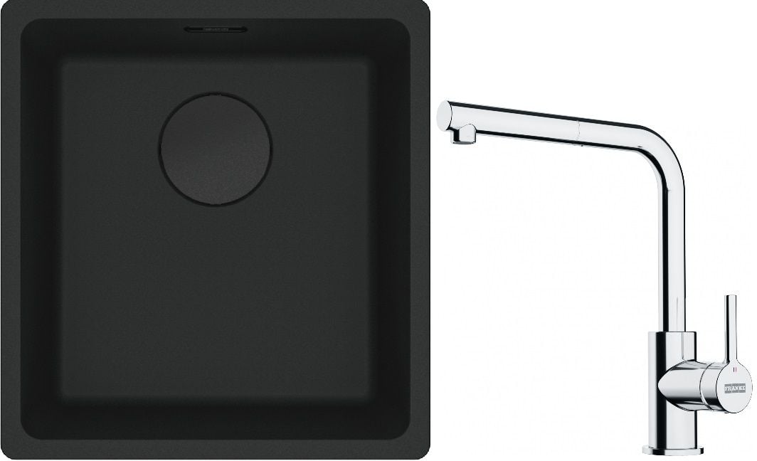 Súprava granitový drez Franke Maris 125.0697.760, kuchynská batéria Franke Lina 115.0712.420