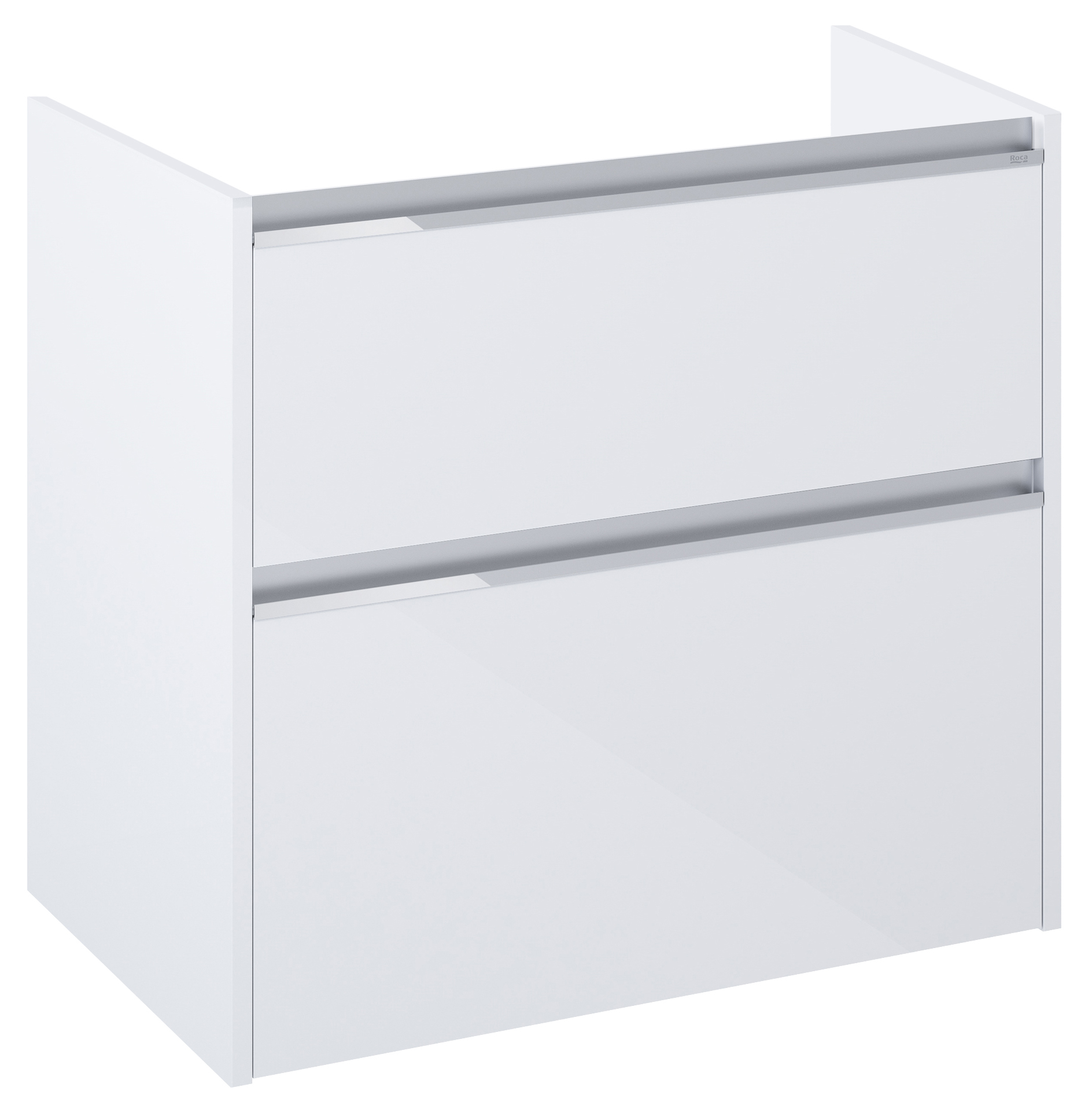 Roca Gap Pro skrinka 78.5x37.6x63.5 cm závesná kúpeľňová skrinka pod umývadlo biela A857910806