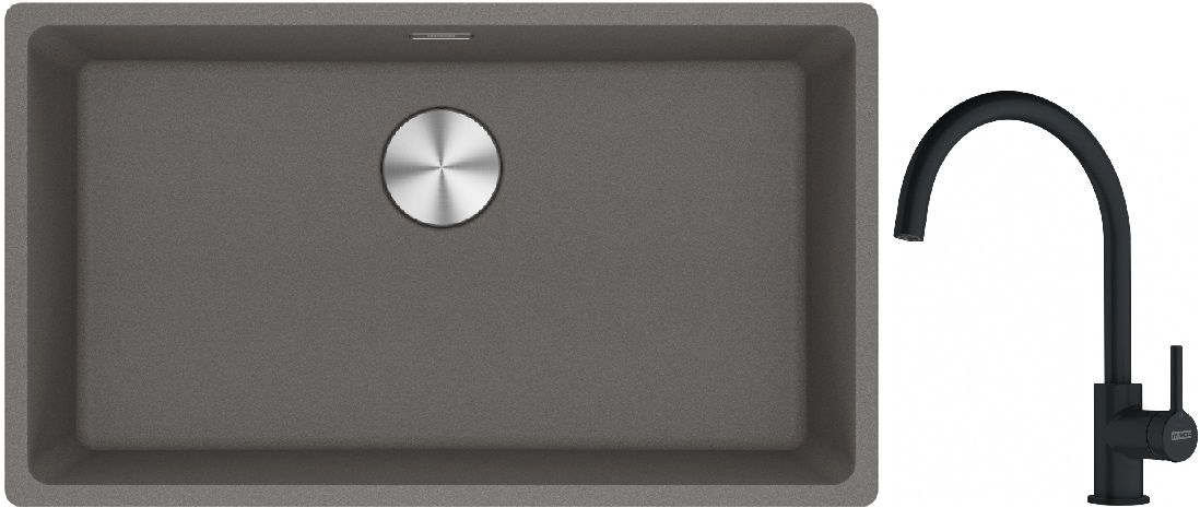 Súprava granitový drez Franke Maris 125.0687.262, kuchynská batéria Franke Lina 115.0626.019