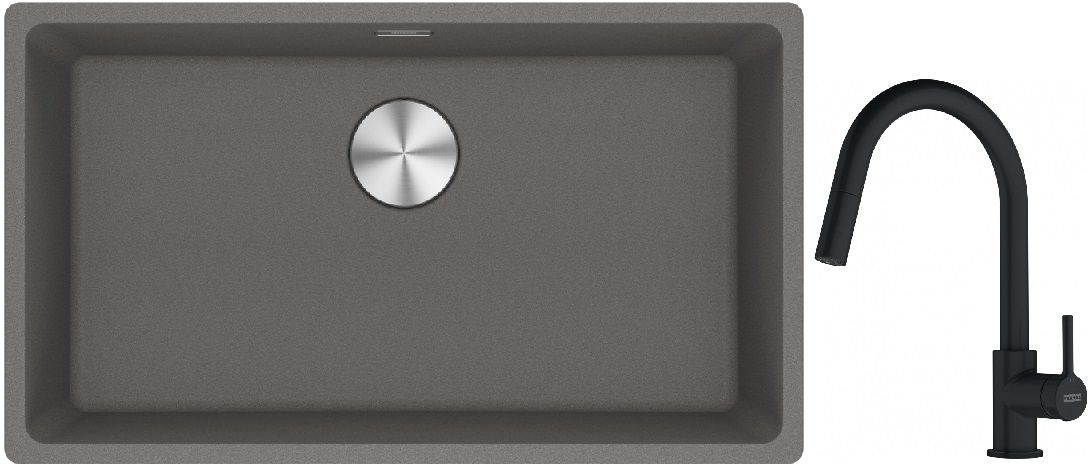 Súprava granitový drez Franke Maris 125.0687.262, kuchynská batéria Franke Lina 115.0626.053