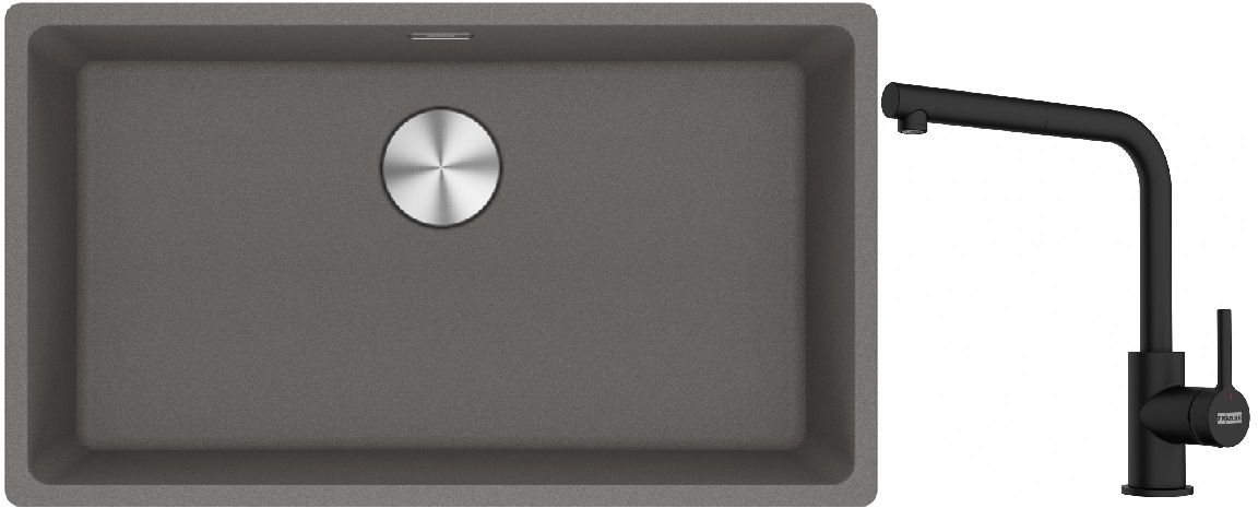 Súprava granitový drez Franke Maris 125.0687.262, kuchynská batéria Franke Lina 115.0712.435
