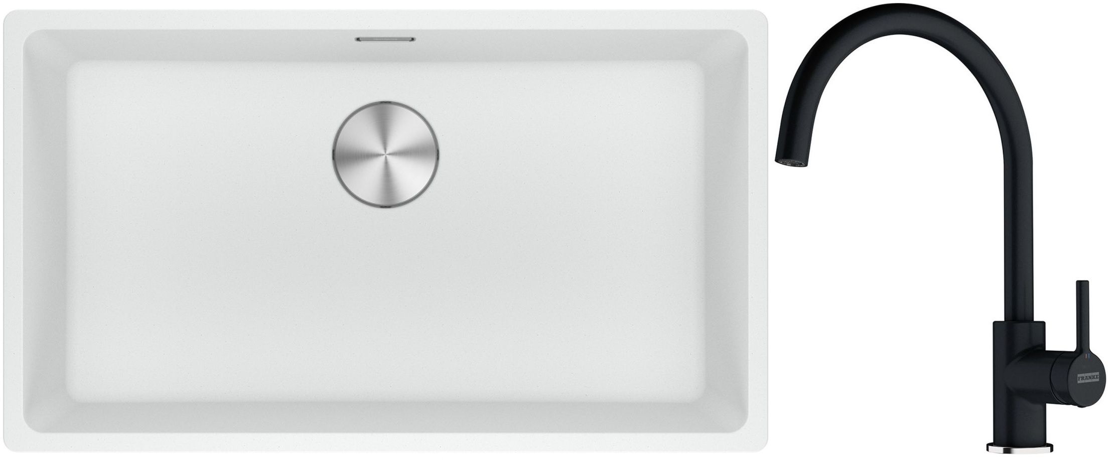 Súprava granitový drez Franke Maris 125.0687.263, kuchynská batéria Franke Lina 115.0626.020