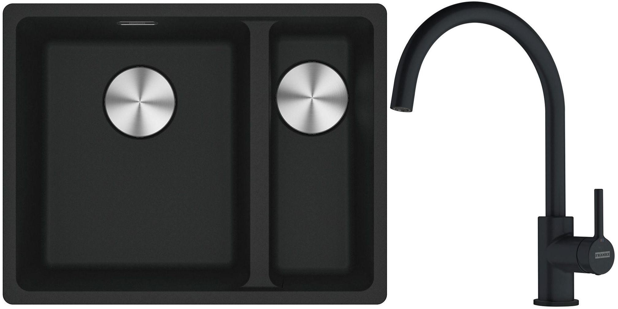 Súprava granitový drez Franke Maris 125.0687.264, kuchynská batéria Franke Lina 115.0626.019
