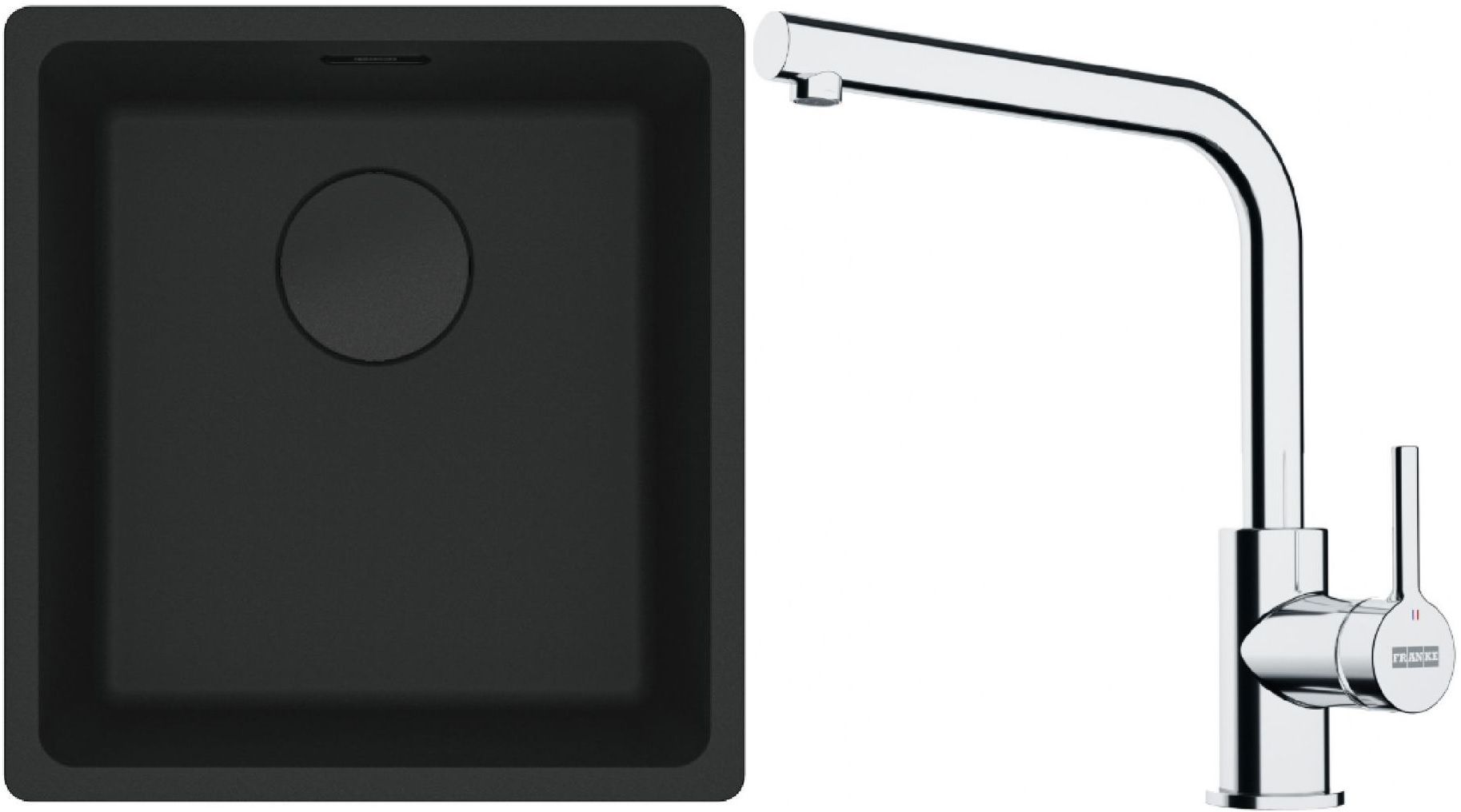 Súprava granitový drez Franke Maris 125.0697.760, kuchynská batéria Franke Lina 115.0693.230