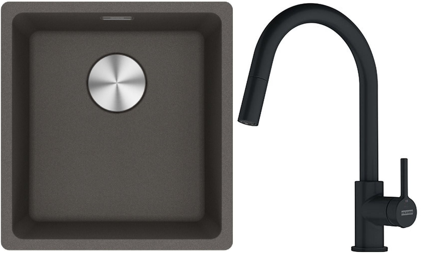 Súprava granitový drez Franke Maris 125.0716.374, kuchynská batéria Franke Lina 115.0626.053