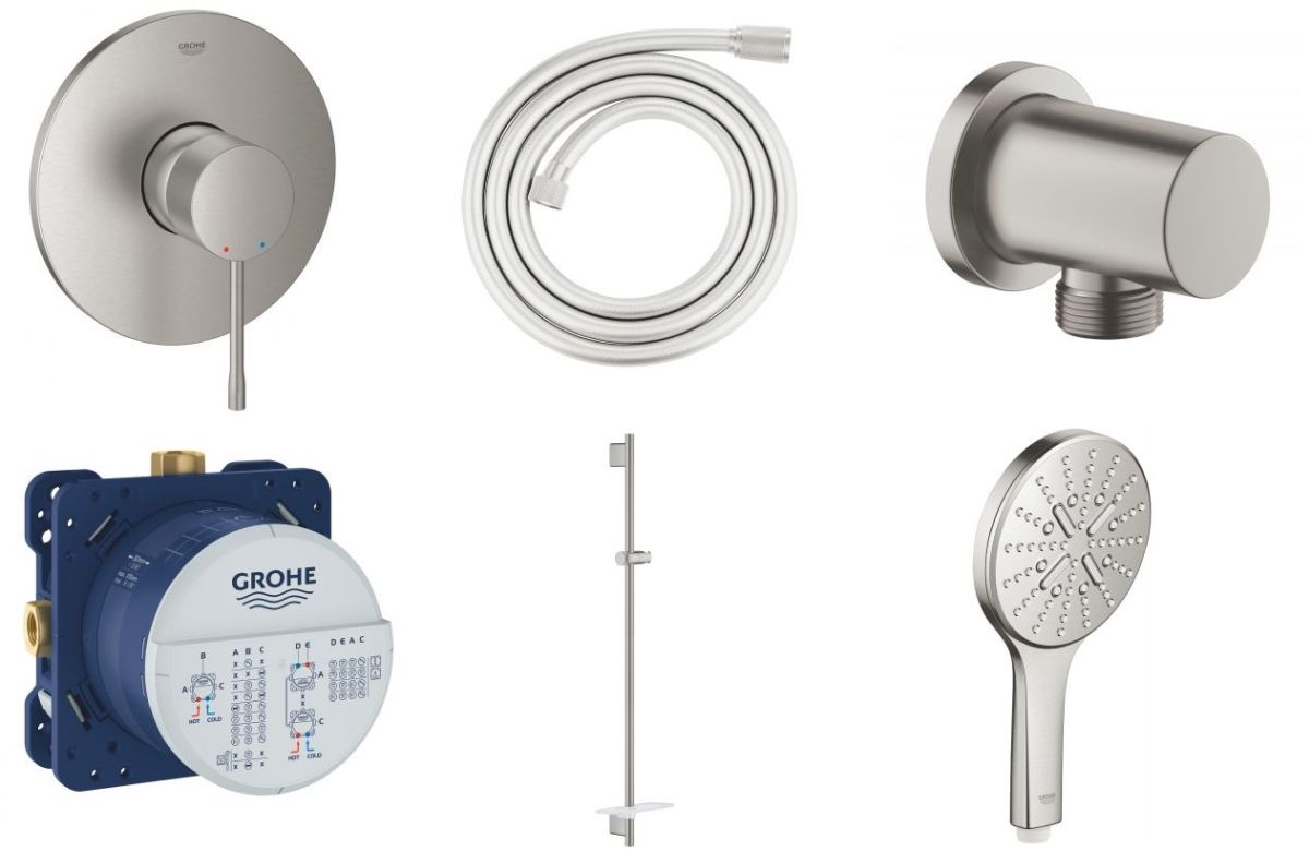 Súprava sprchová batéria Grohe Essence 24057DC1, sprchová tyč Grohe Rainshower 26603DC0, 26574DC0, 27057DC0, 35600000, 28388DC0